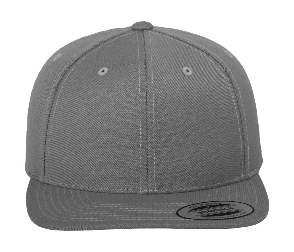 Classic Snapback Cap zum Besticken und Bedrucken in der Farbe Silver mit Ihren Logo, Schriftzug oder Motiv.