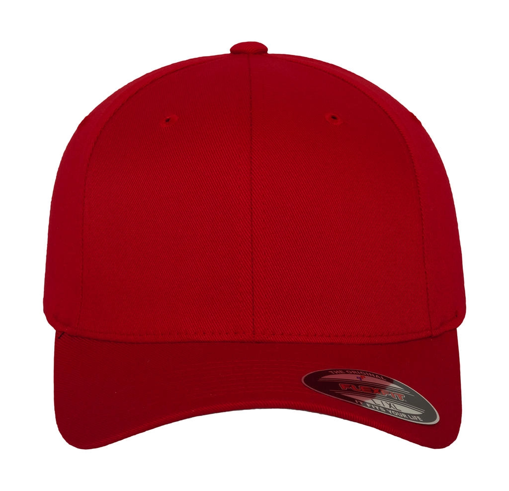 Wooly Combed Cap zum Besticken und Bedrucken in der Farbe Red mit Ihren Logo, Schriftzug oder Motiv.