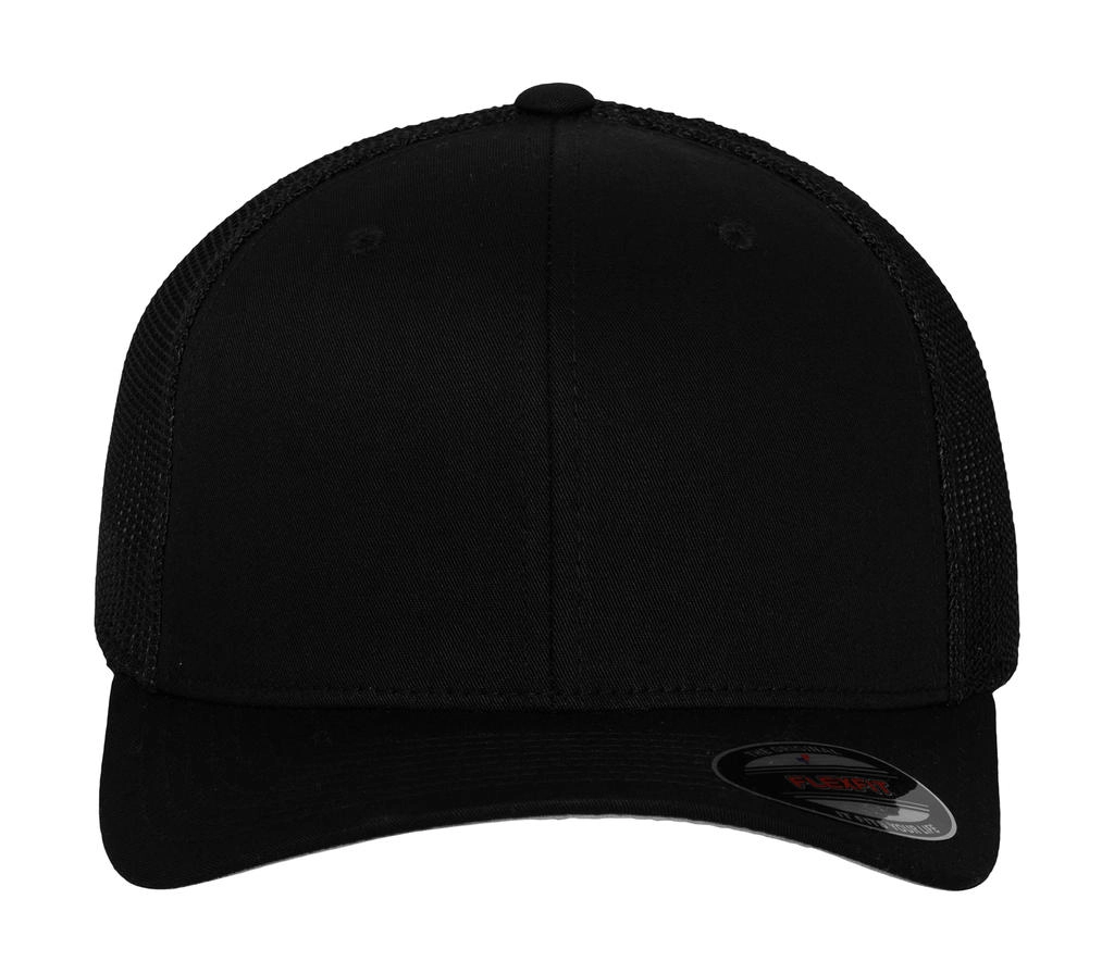 Mesh Cotton Twill Trucker Cap zum Besticken und Bedrucken in der Farbe Black mit Ihren Logo, Schriftzug oder Motiv.
