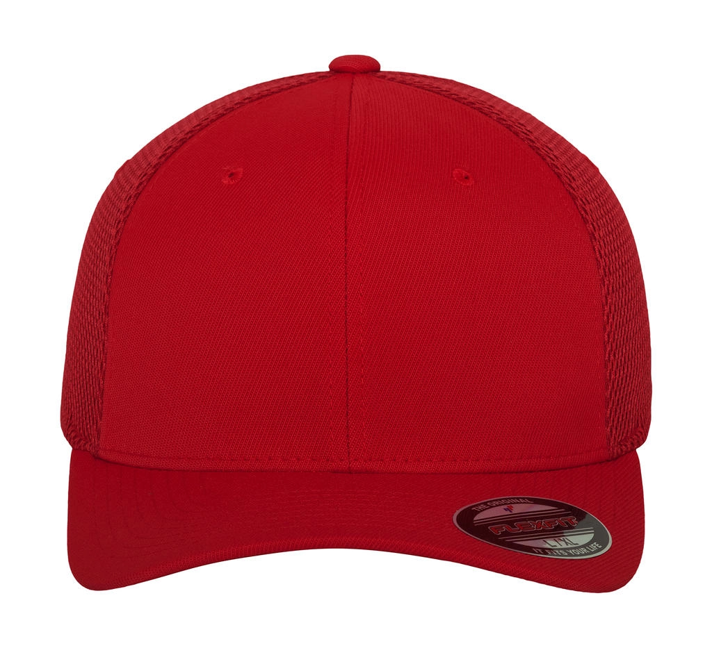 Tactel Mesh Cap zum Besticken und Bedrucken in der Farbe Red mit Ihren Logo, Schriftzug oder Motiv.