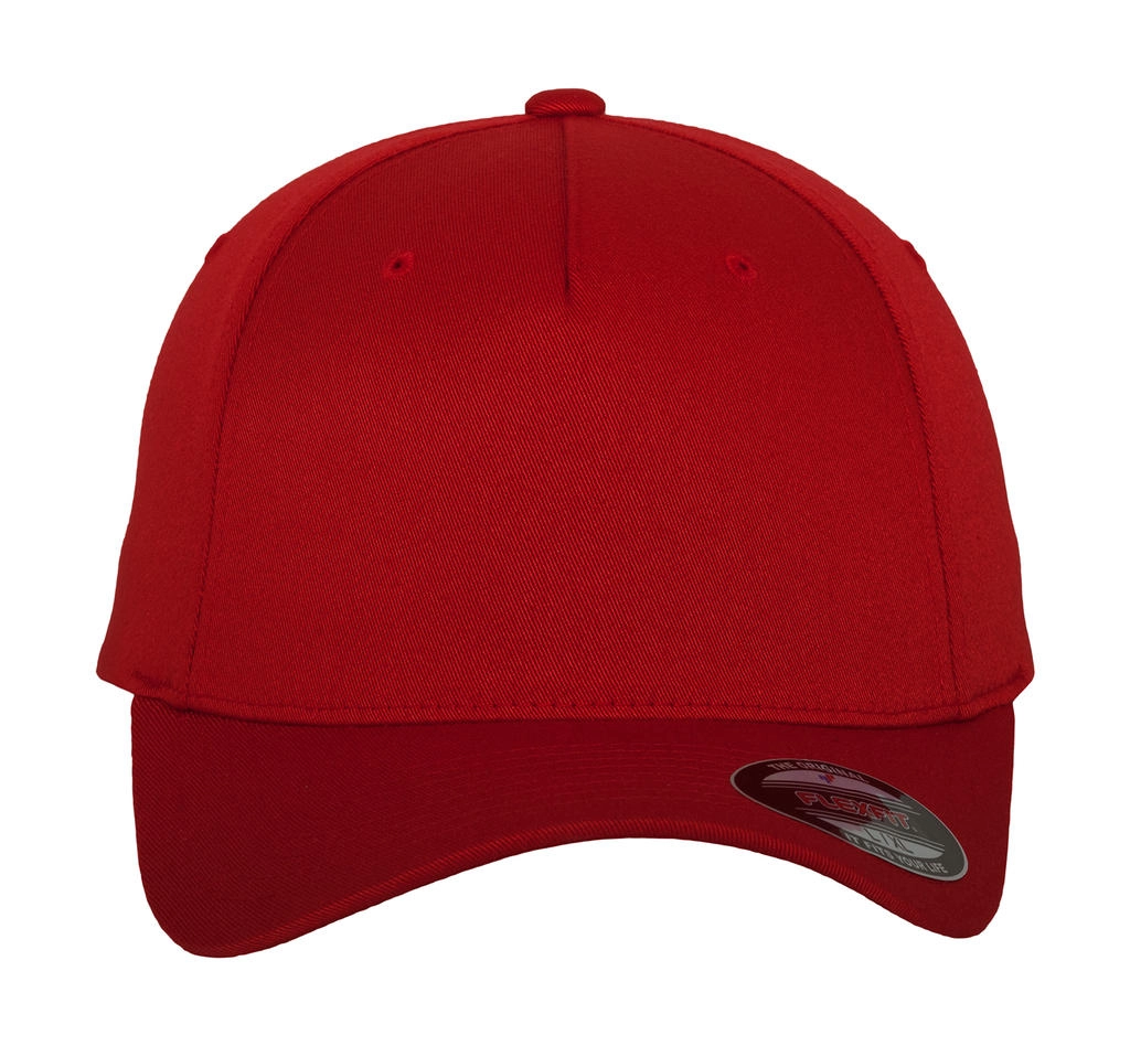 Fitted Baseball Cap zum Besticken und Bedrucken in der Farbe Red mit Ihren Logo, Schriftzug oder Motiv.