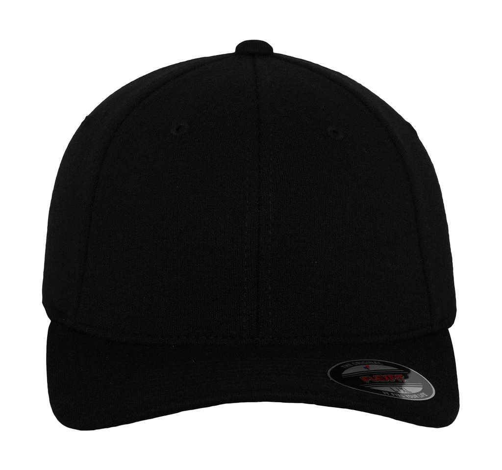 Double Jersey Cap zum Besticken und Bedrucken in der Farbe Black mit Ihren Logo, Schriftzug oder Motiv.