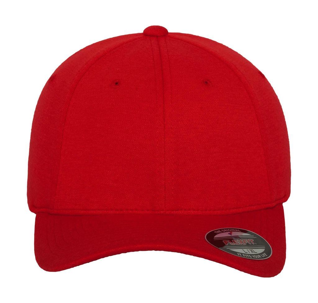 Double Jersey Cap zum Besticken und Bedrucken in der Farbe Red mit Ihren Logo, Schriftzug oder Motiv.