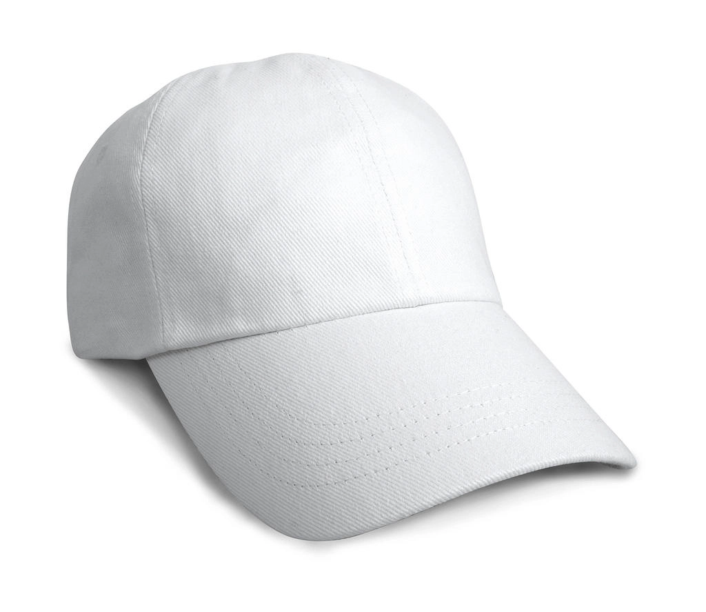 Heavy Cotton Drill Cap zum Besticken und Bedrucken in der Farbe White mit Ihren Logo, Schriftzug oder Motiv.