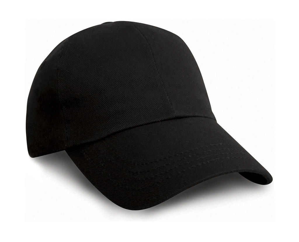 Heavy Cotton Drill Cap zum Besticken und Bedrucken in der Farbe Black mit Ihren Logo, Schriftzug oder Motiv.