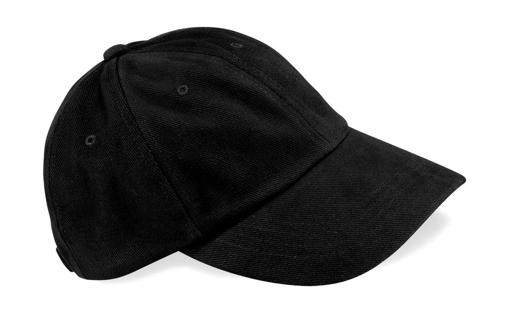 Low Profile Heavy Brushed Cotton Cap zum Besticken und Bedrucken in der Farbe Black mit Ihren Logo, Schriftzug oder Motiv.