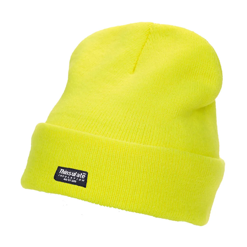 Fluo Thinsulate® Hat zum Besticken und Bedrucken in der Farbe Fluo Yellow mit Ihren Logo, Schriftzug oder Motiv.