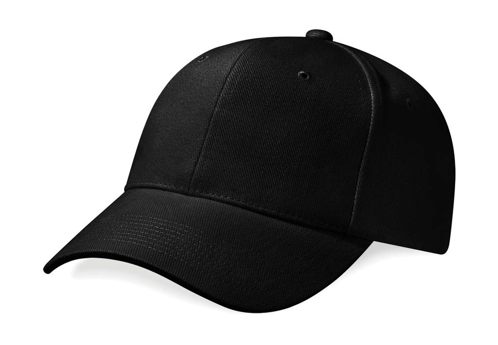 Pro-Style Heavy Brushed Cotton Cap zum Besticken und Bedrucken in der Farbe Black mit Ihren Logo, Schriftzug oder Motiv.