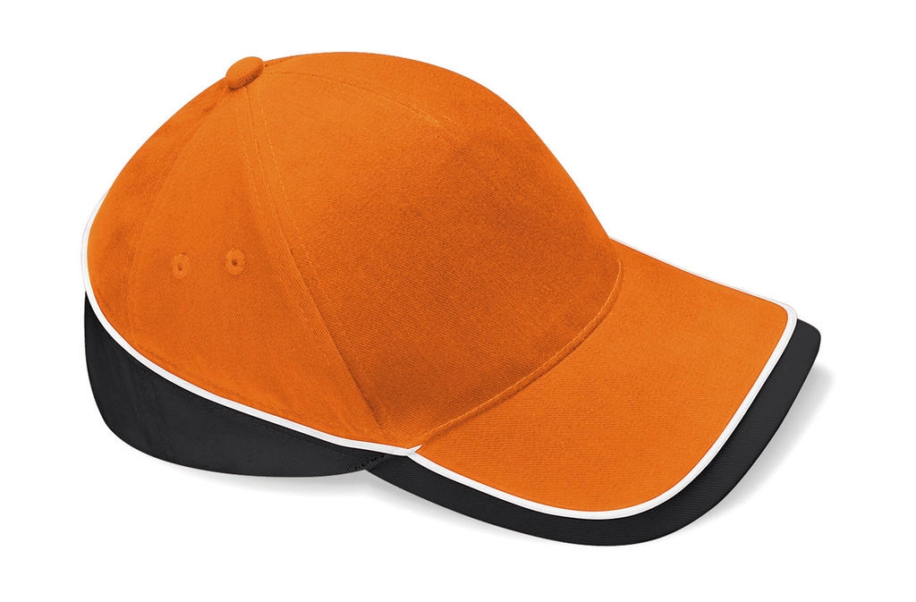 Teamwear Competition Cap zum Besticken und Bedrucken in der Farbe Orange/Black/White mit Ihren Logo, Schriftzug oder Motiv.