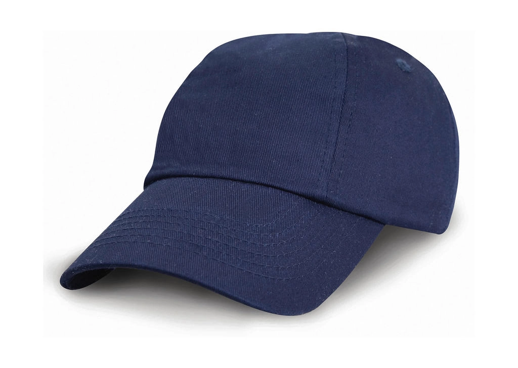 Junior Low Profil Cotton Cap zum Besticken und Bedrucken in der Farbe Navy mit Ihren Logo, Schriftzug oder Motiv.