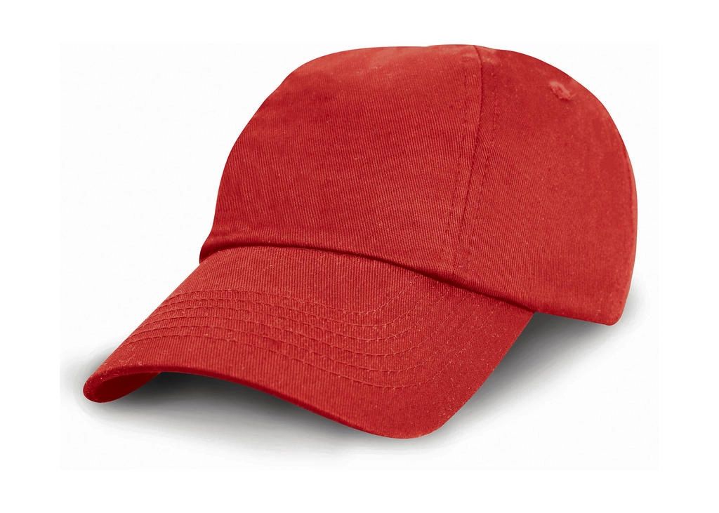 Junior Low Profil Cotton Cap zum Besticken und Bedrucken in der Farbe Red mit Ihren Logo, Schriftzug oder Motiv.