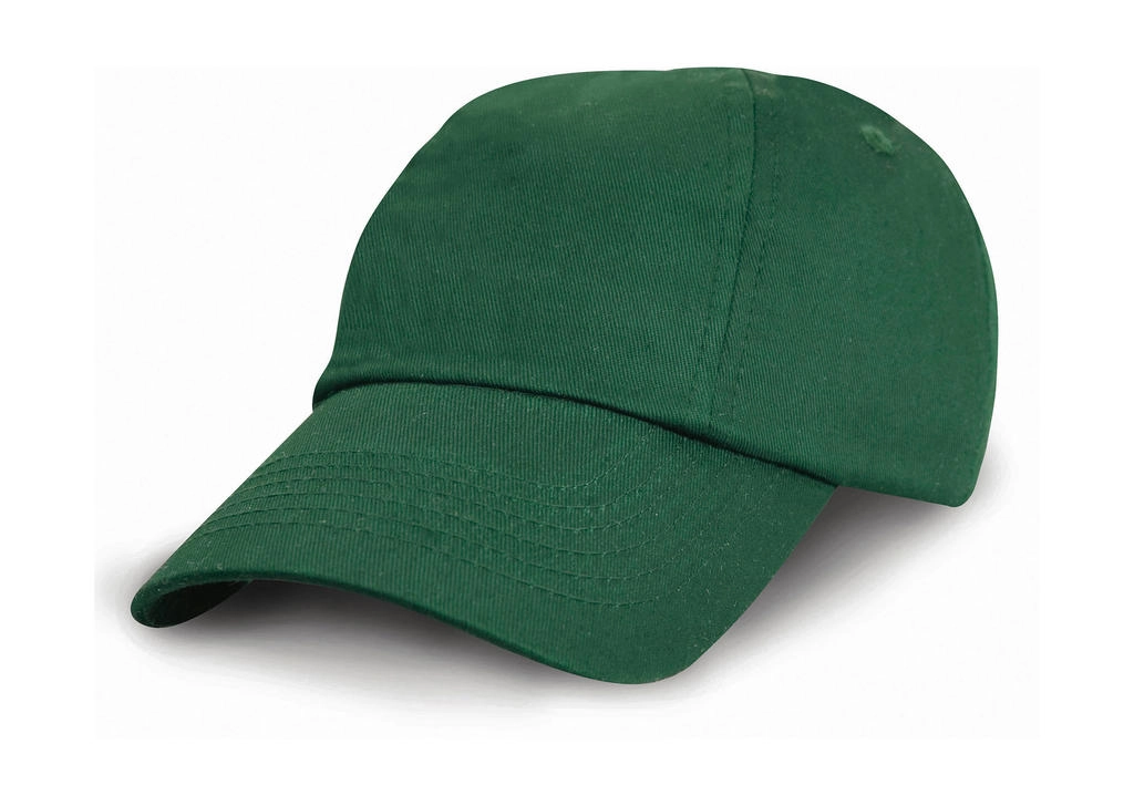 Junior Low Profil Cotton Cap zum Besticken und Bedrucken in der Farbe Bottle Green mit Ihren Logo, Schriftzug oder Motiv.