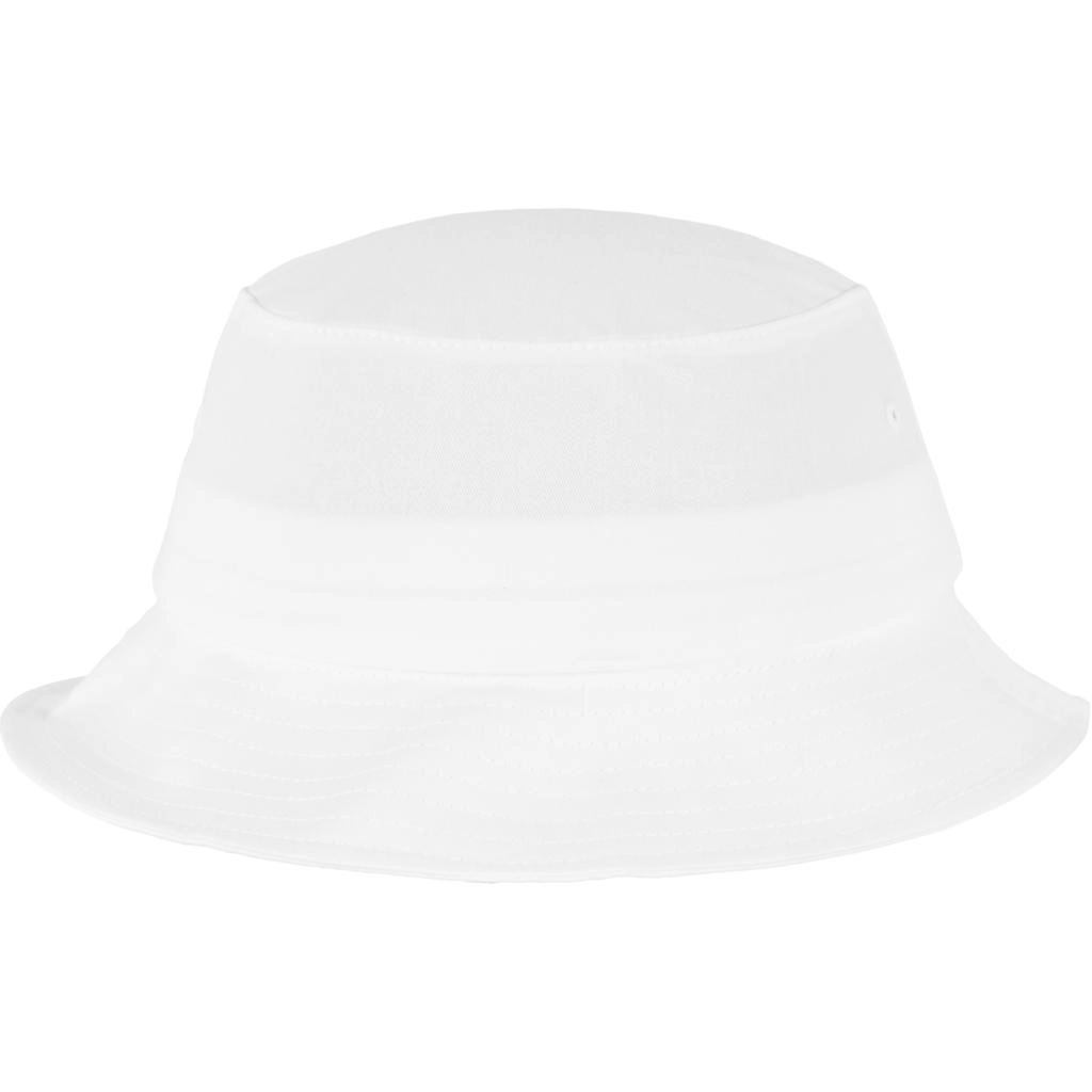 Flexfit Cotton Twill Bucket Hat zum Besticken und Bedrucken in der Farbe White mit Ihren Logo, Schriftzug oder Motiv.