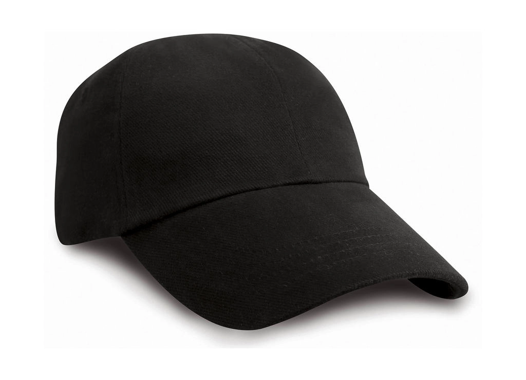 Low Profile Brushed Cotton Cap zum Besticken und Bedrucken in der Farbe Black mit Ihren Logo, Schriftzug oder Motiv.