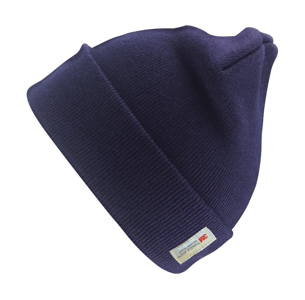 Heavyweight Thinsulate™ Woolly Ski Hat zum Besticken und Bedrucken in der Farbe Navy mit Ihren Logo, Schriftzug oder Motiv.