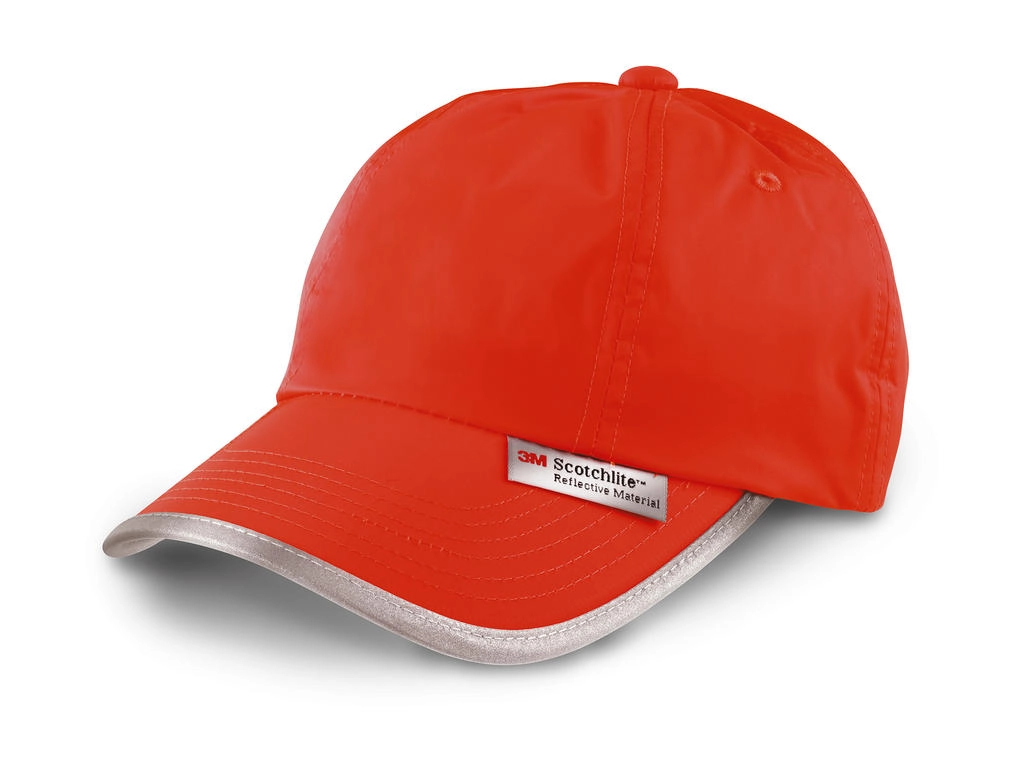 Reflective Cap zum Besticken und Bedrucken in der Farbe Fluorescent Orange mit Ihren Logo, Schriftzug oder Motiv.