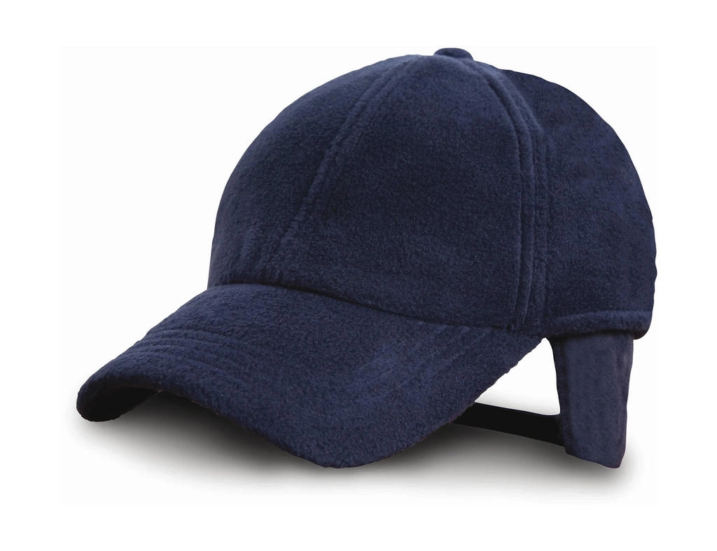Winter Fleece Cap zum Besticken und Bedrucken in der Farbe Navy mit Ihren Logo, Schriftzug oder Motiv.