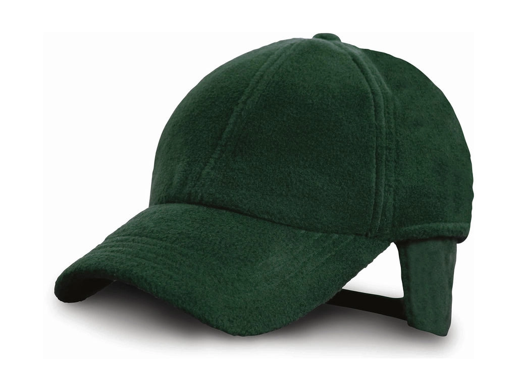 Winter Fleece Cap zum Besticken und Bedrucken in der Farbe Forest Green mit Ihren Logo, Schriftzug oder Motiv.