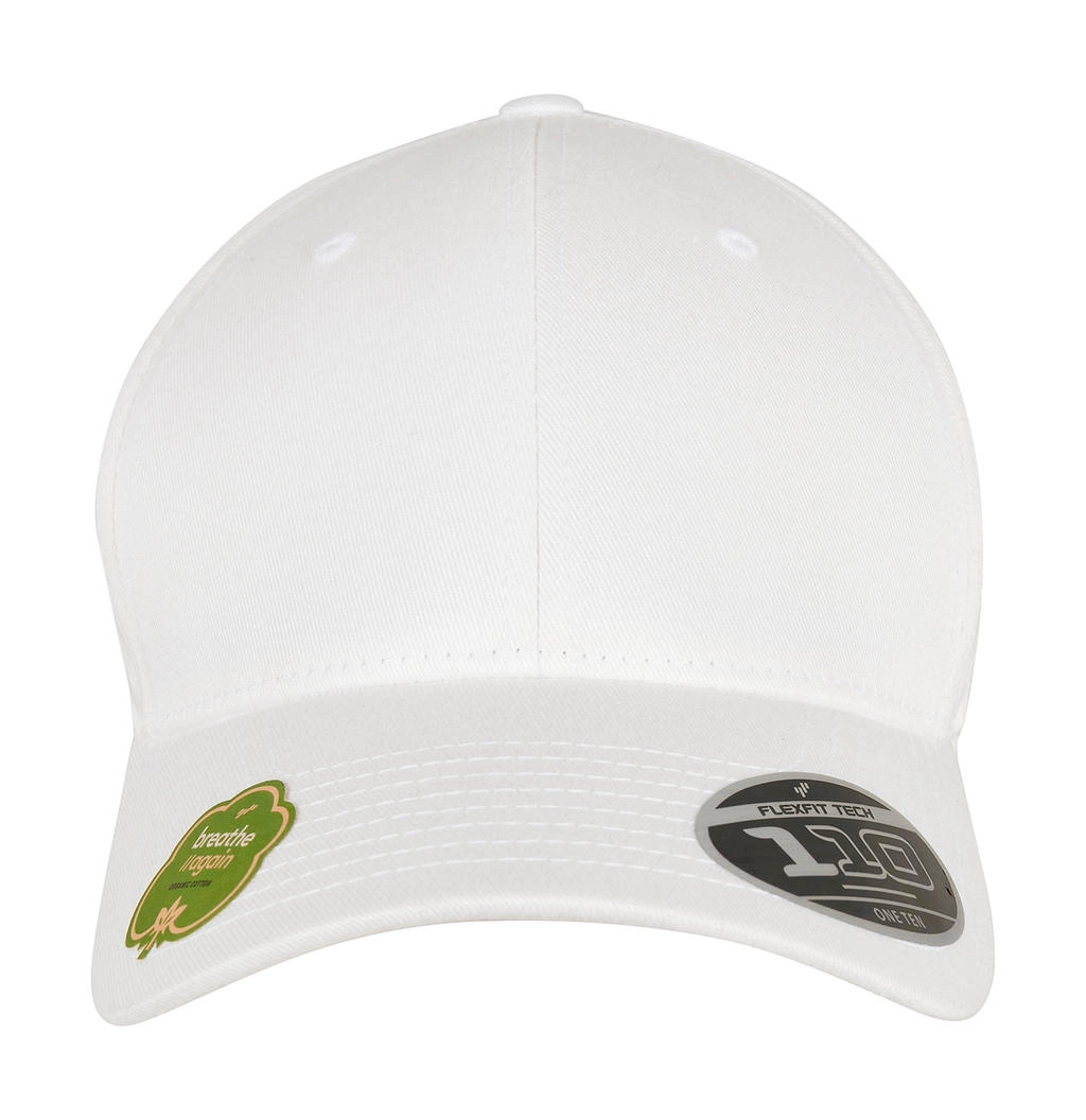 110 Organic Cap zum Besticken und Bedrucken in der Farbe White mit Ihren Logo, Schriftzug oder Motiv.