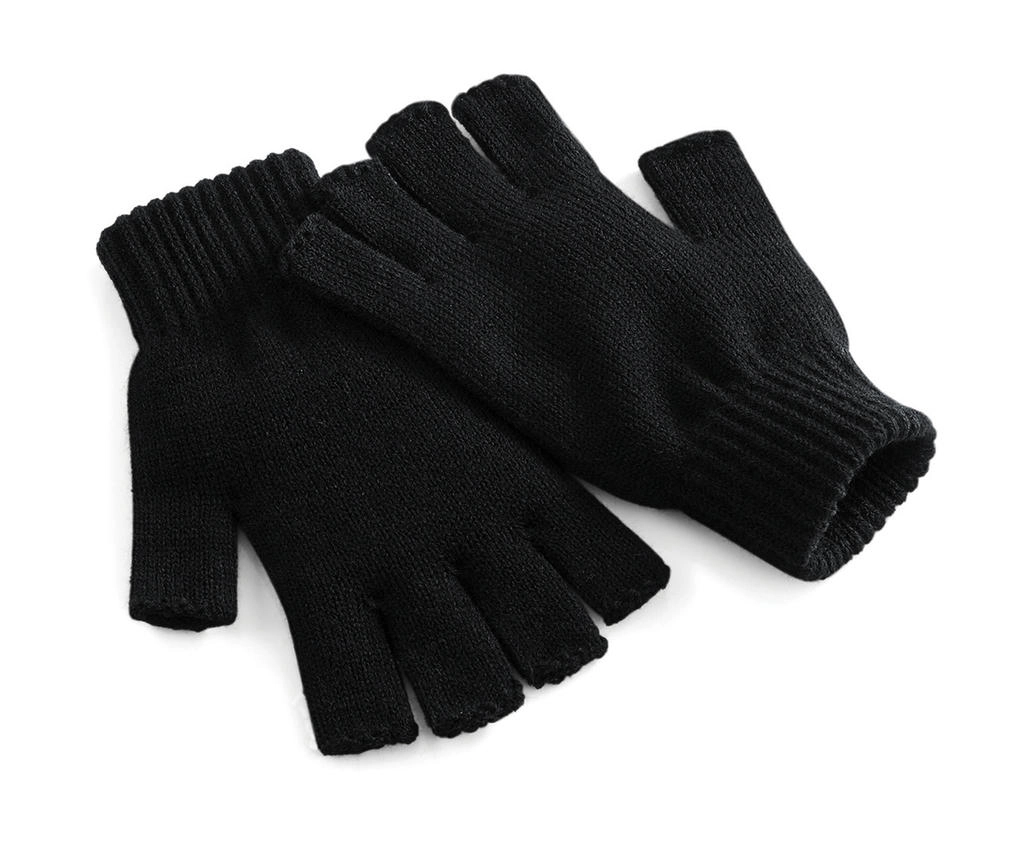 Fingerless Gloves zum Besticken und Bedrucken in der Farbe Black mit Ihren Logo, Schriftzug oder Motiv.