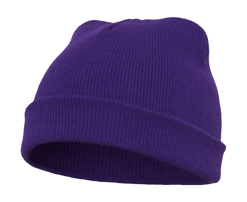 Knit Beanie zum Besticken und Bedrucken in der Farbe Purple mit Ihren Logo, Schriftzug oder Motiv.