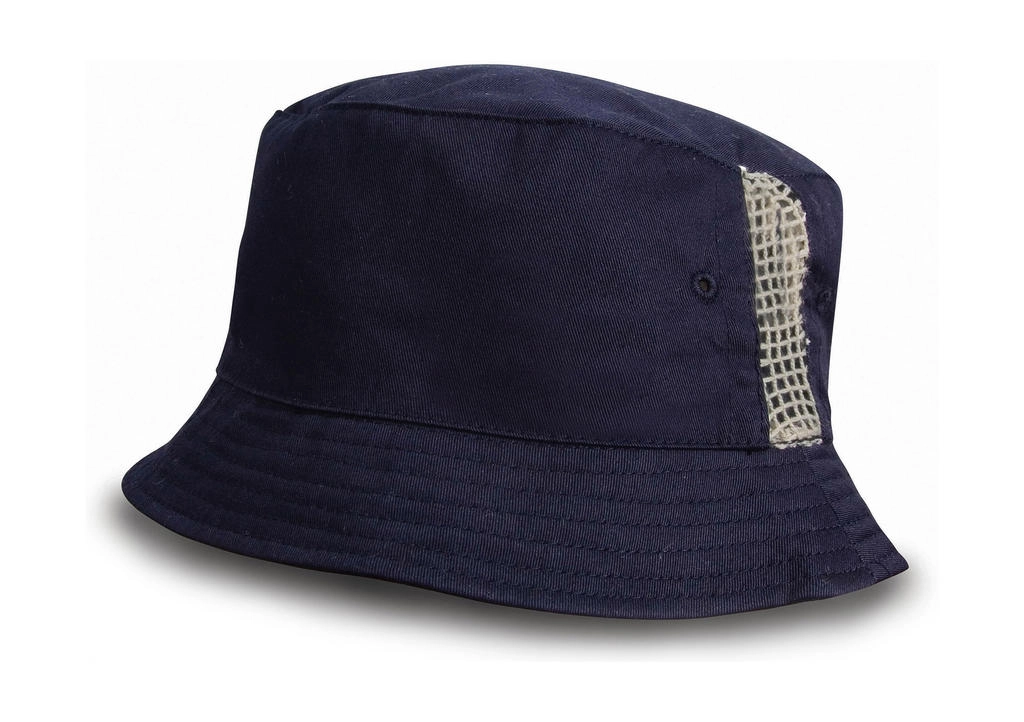 Sporty Hat with Mesh Panels zum Besticken und Bedrucken in der Farbe Navy mit Ihren Logo, Schriftzug oder Motiv.