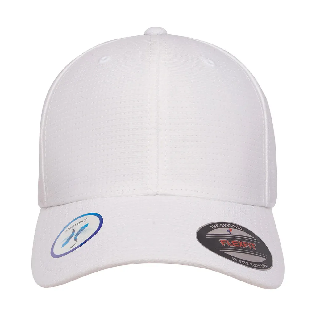 Cool and Dry Calocks Trikot Cap zum Besticken und Bedrucken in der Farbe White mit Ihren Logo, Schriftzug oder Motiv.