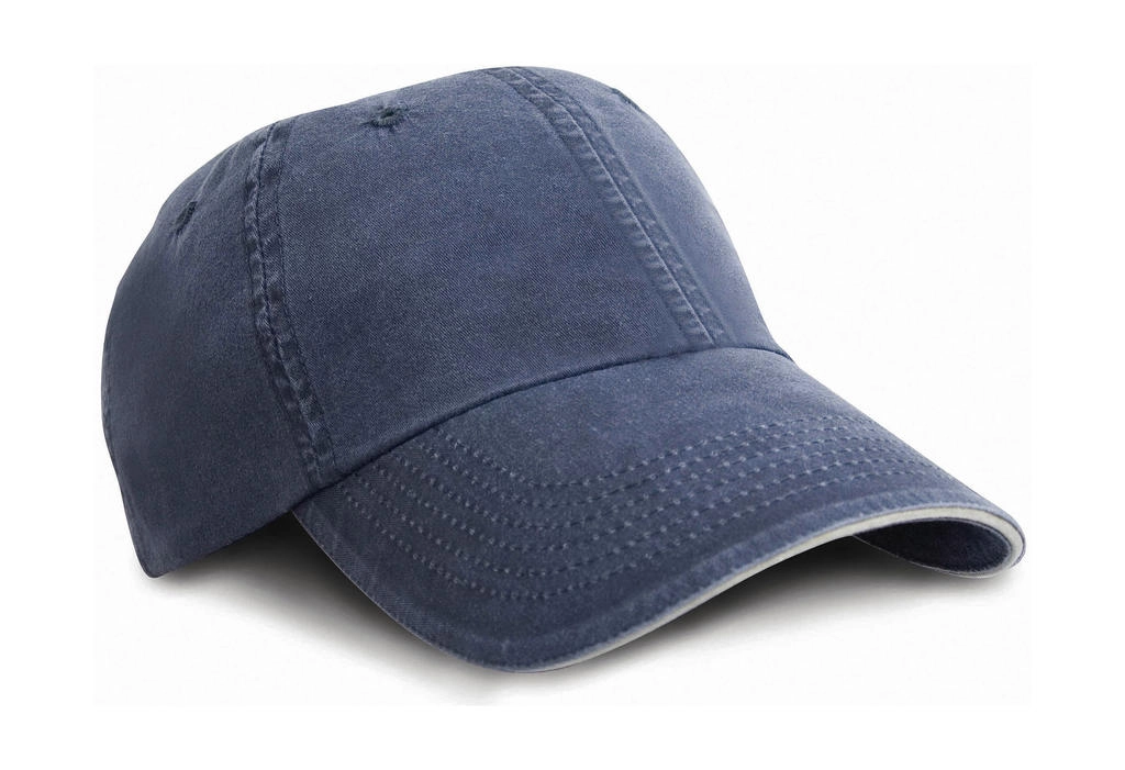 Fine Cotton Twill Cap zum Besticken und Bedrucken in der Farbe Navy/Putty mit Ihren Logo, Schriftzug oder Motiv.