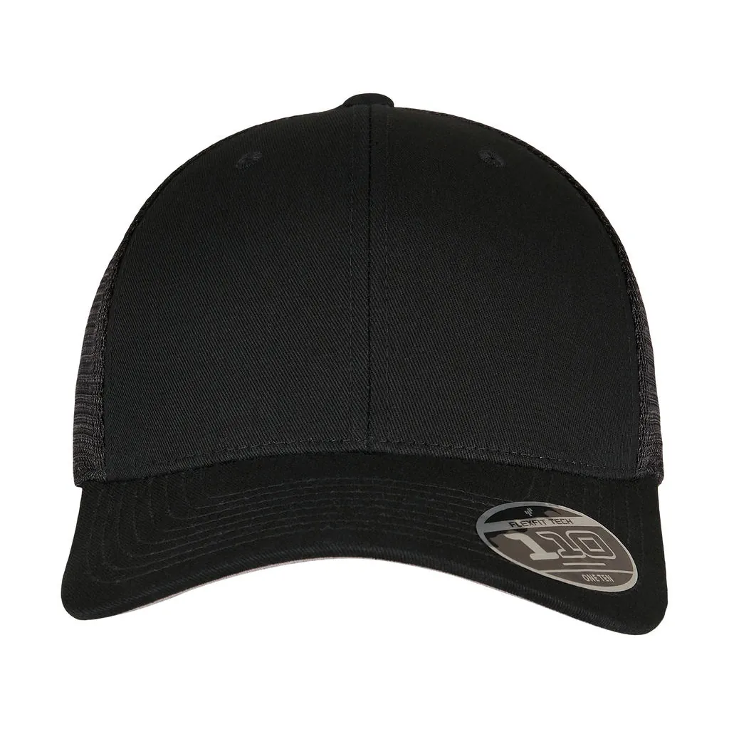110 Mesh Cap zum Besticken und Bedrucken in der Farbe Black mit Ihren Logo, Schriftzug oder Motiv.