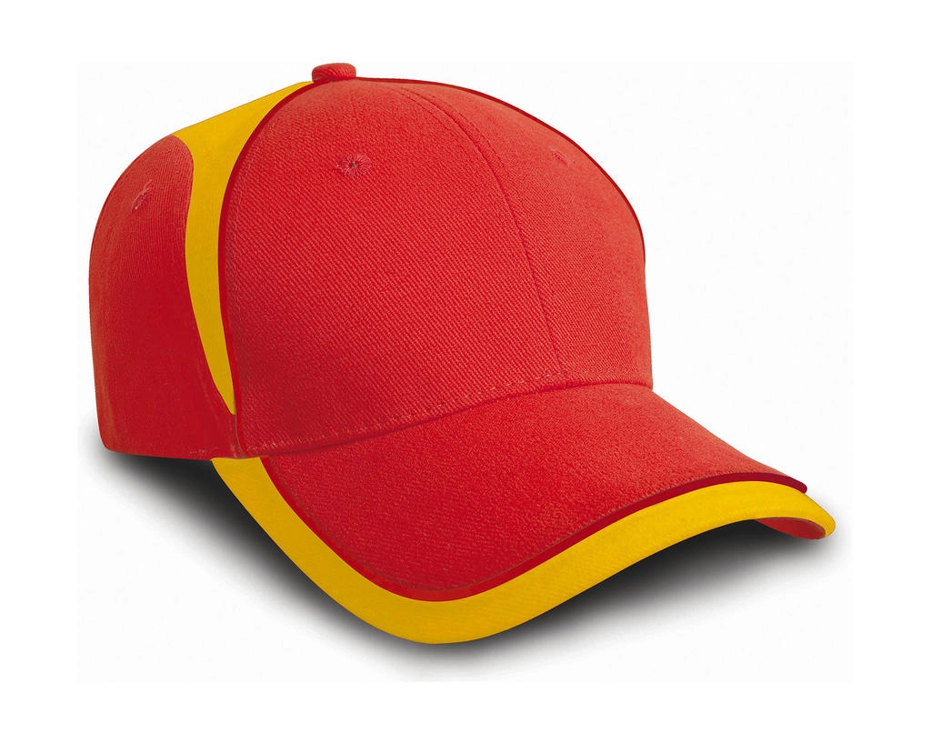 National Cap zum Besticken und Bedrucken in der Farbe Spain mit Ihren Logo, Schriftzug oder Motiv.