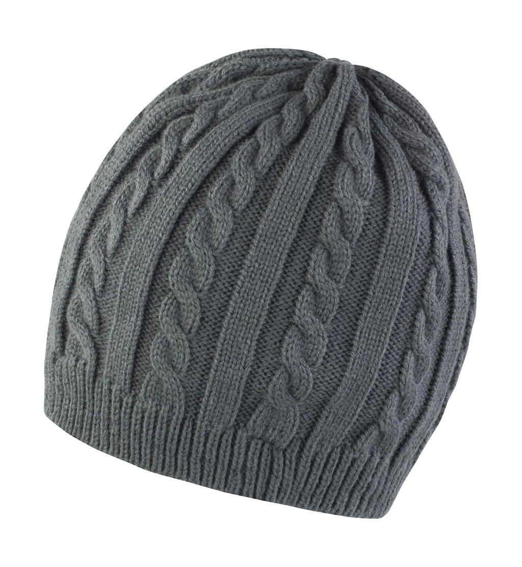 Mariner Knitted Hat zum Besticken und Bedrucken in der Farbe Grey/Black mit Ihren Logo, Schriftzug oder Motiv.