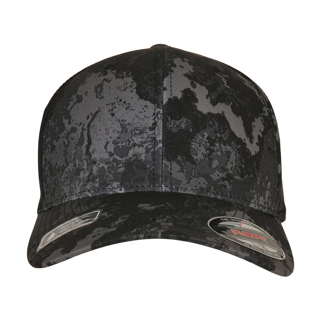 Flexfit® Veil Camo™ Cap zum Besticken und Bedrucken in der Farbe Poseidon Black mit Ihren Logo, Schriftzug oder Motiv.