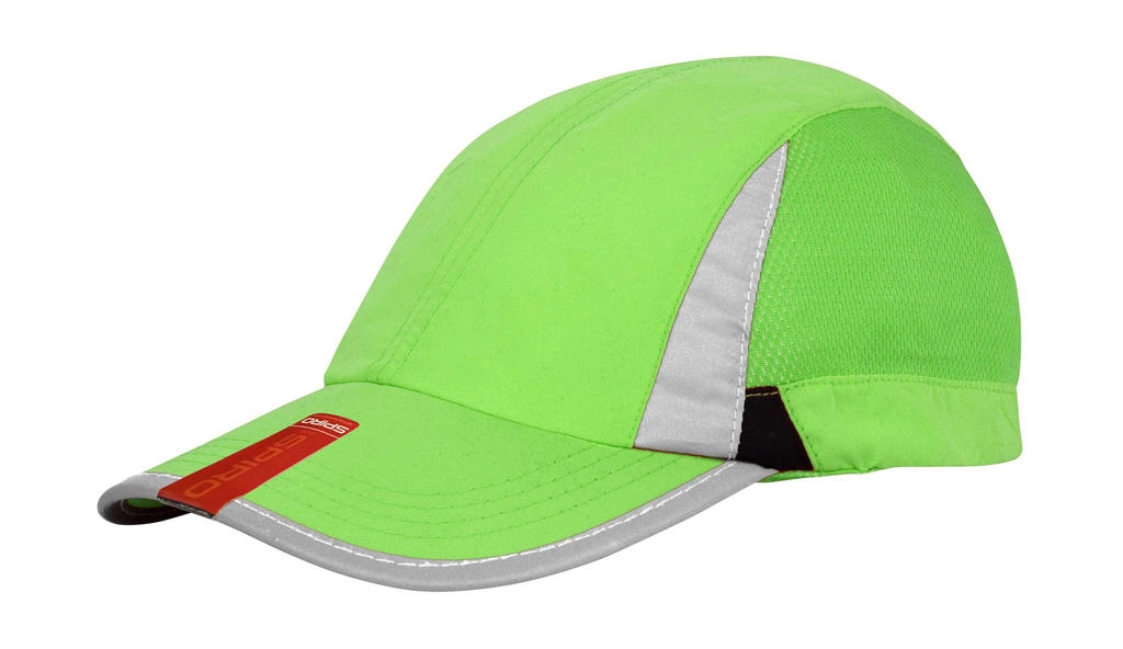 Spiro Sport Cap zum Besticken und Bedrucken in der Farbe Lime/Black mit Ihren Logo, Schriftzug oder Motiv.