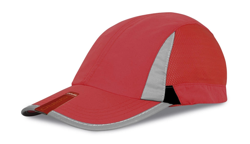 Spiro Sport Cap zum Besticken und Bedrucken in der Farbe Red/Black mit Ihren Logo, Schriftzug oder Motiv.