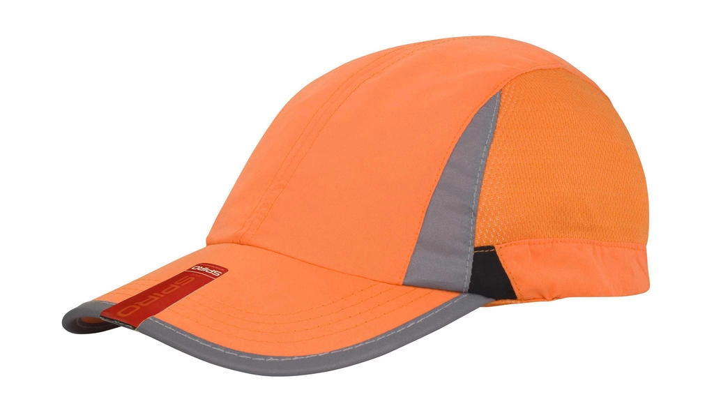 Spiro Sport Cap zum Besticken und Bedrucken in der Farbe Orange/Black mit Ihren Logo, Schriftzug oder Motiv.
