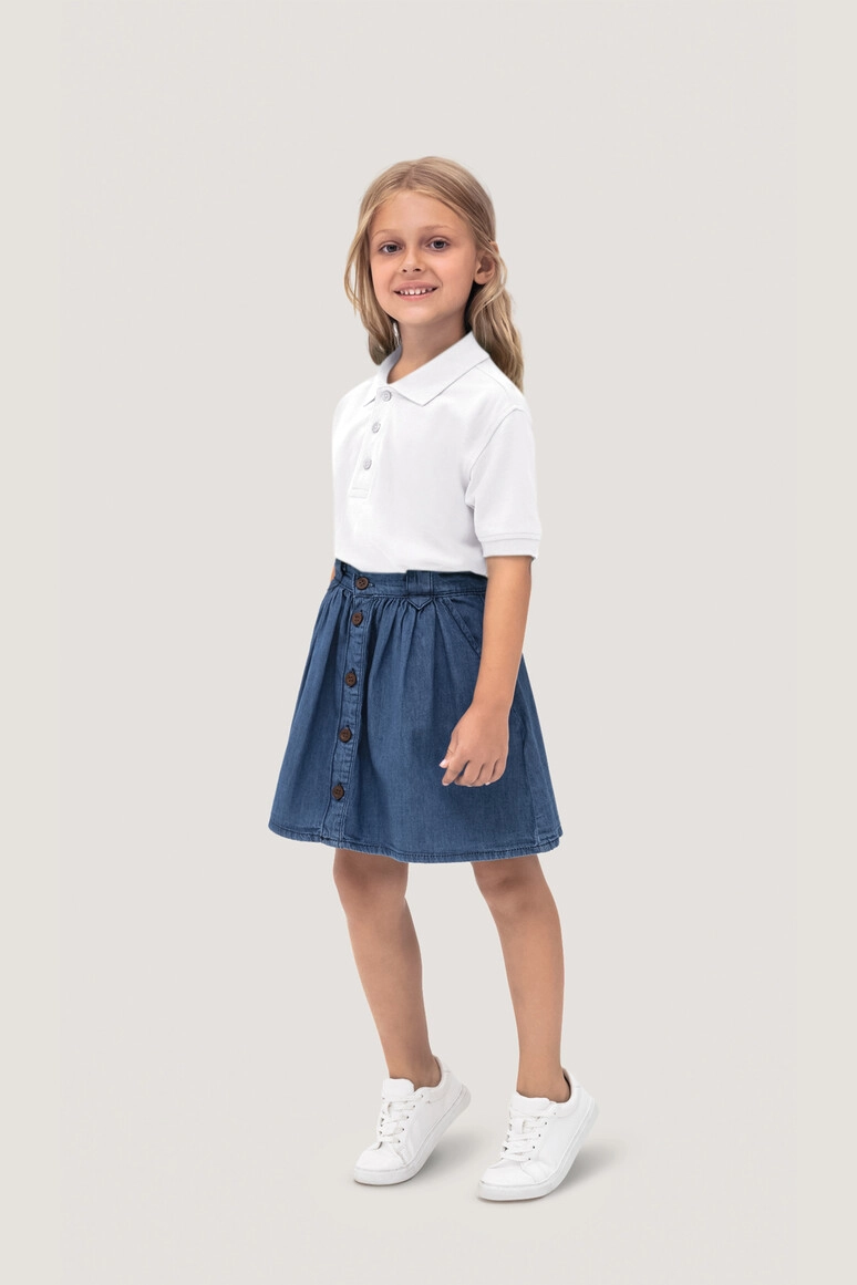 HAKRO Kinder Poloshirt Classic zum Besticken und Bedrucken mit Ihren Logo, Schriftzug oder Motiv.
