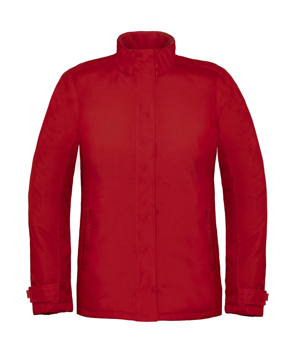 Real+/women Heavy Weight Jacket zum Besticken und Bedrucken in der Farbe Deep Red mit Ihren Logo, Schriftzug oder Motiv.
