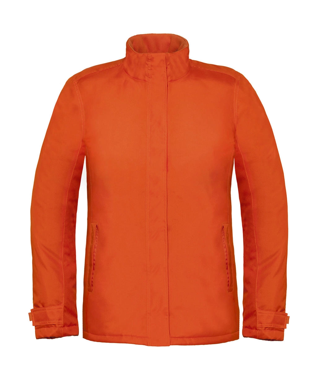 Real+/women Heavy Weight Jacket zum Besticken und Bedrucken in der Farbe Orange mit Ihren Logo, Schriftzug oder Motiv.
