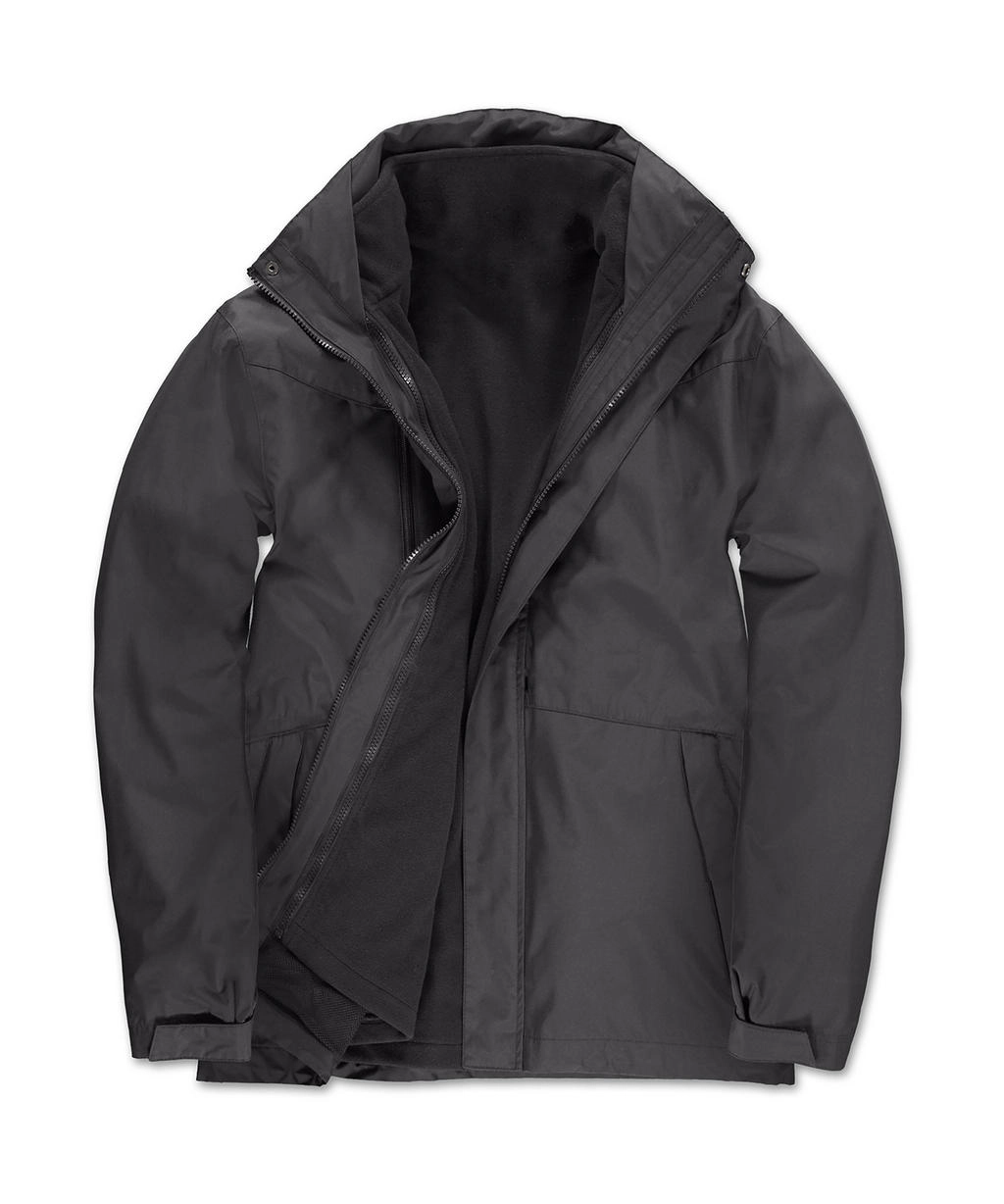 Corporate 3-in-1 Jacket zum Besticken und Bedrucken in der Farbe Dark Grey mit Ihren Logo, Schriftzug oder Motiv.