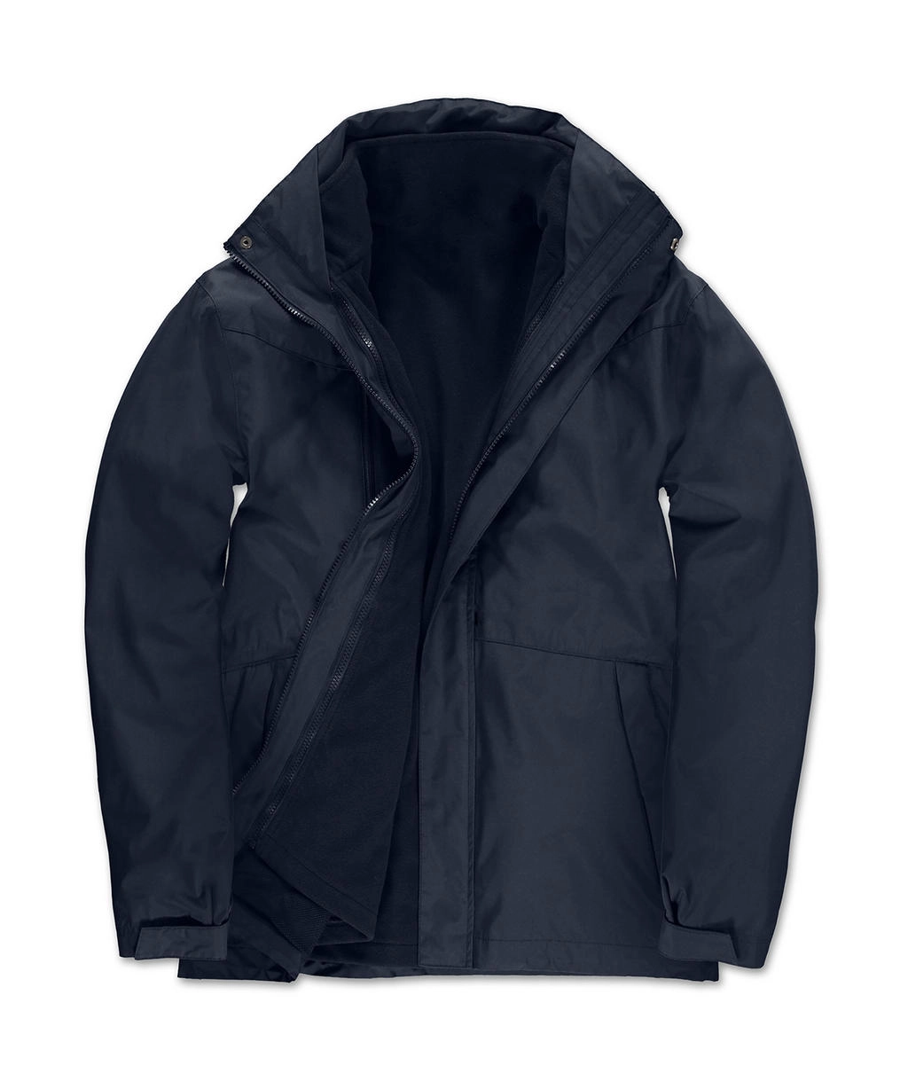 Corporate 3-in-1 Jacket zum Besticken und Bedrucken in der Farbe Navy mit Ihren Logo, Schriftzug oder Motiv.