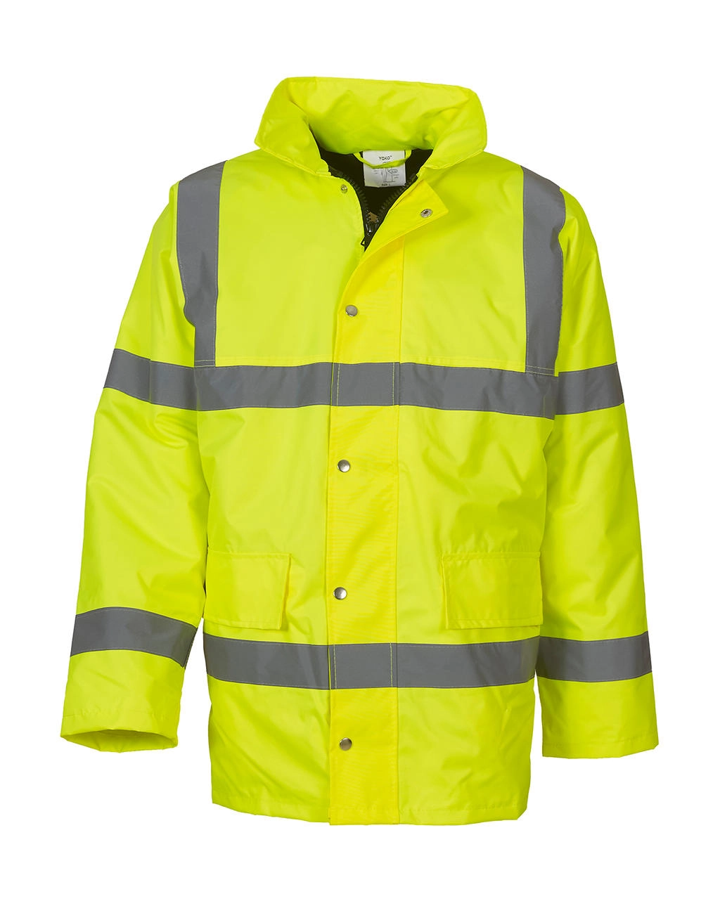 Fluo Classic Motorway Jacket zum Besticken und Bedrucken in der Farbe Fluo Yellow mit Ihren Logo, Schriftzug oder Motiv.