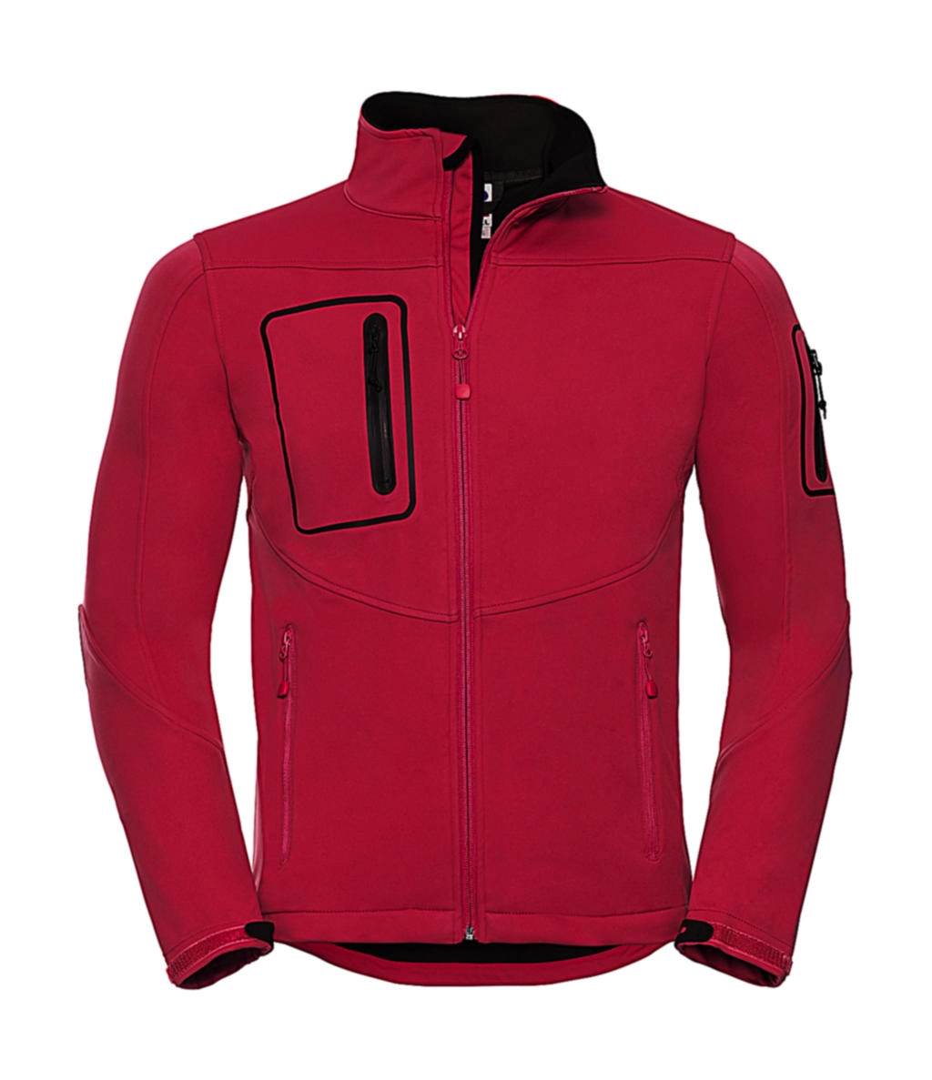 Men`s Sportshell 5000 Jacket zum Besticken und Bedrucken in der Farbe Classic Red mit Ihren Logo, Schriftzug oder Motiv.