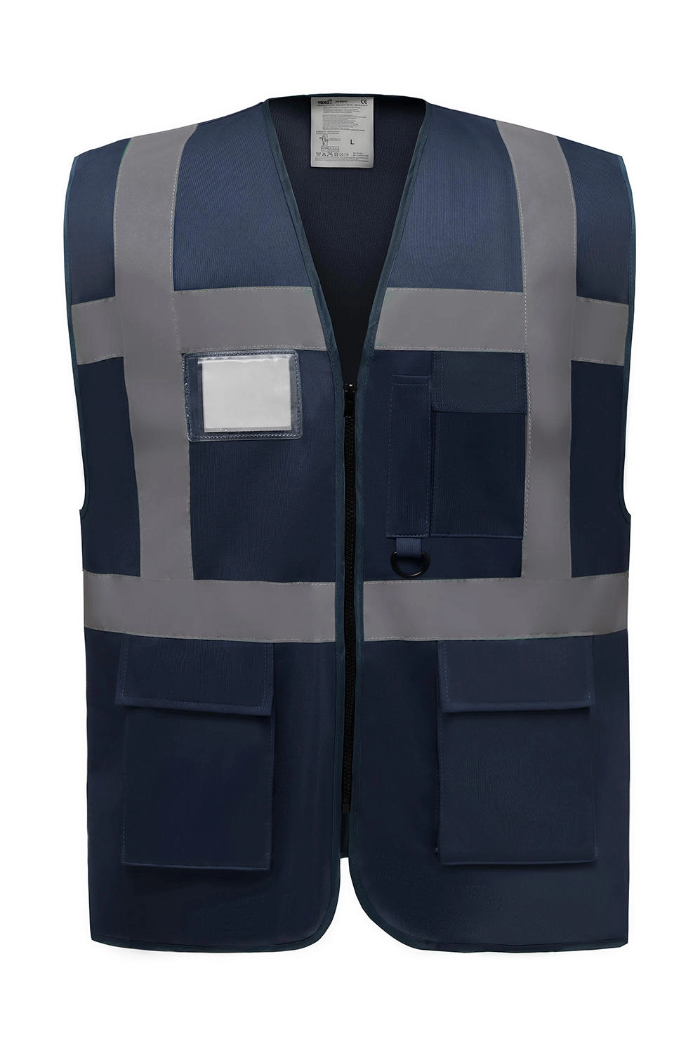 Fluo Executive Waistcoat zum Besticken und Bedrucken in der Farbe Navy mit Ihren Logo, Schriftzug oder Motiv.