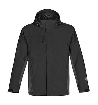 Atmosphere 3-in-1 Jacket zum Besticken und Bedrucken in der Farbe Black/Granite mit Ihren Logo, Schriftzug oder Motiv.