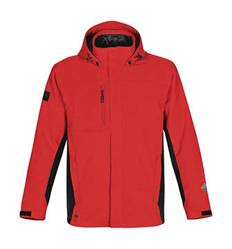 Atmosphere 3-in-1 Jacket zum Besticken und Bedrucken in der Farbe Stadium Red/Black mit Ihren Logo, Schriftzug oder Motiv.