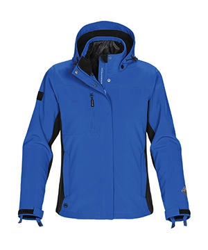 Ladies` Atmosphere 3-in-1 Jacket zum Besticken und Bedrucken in der Farbe Marine Blue/Black mit Ihren Logo, Schriftzug oder Motiv.