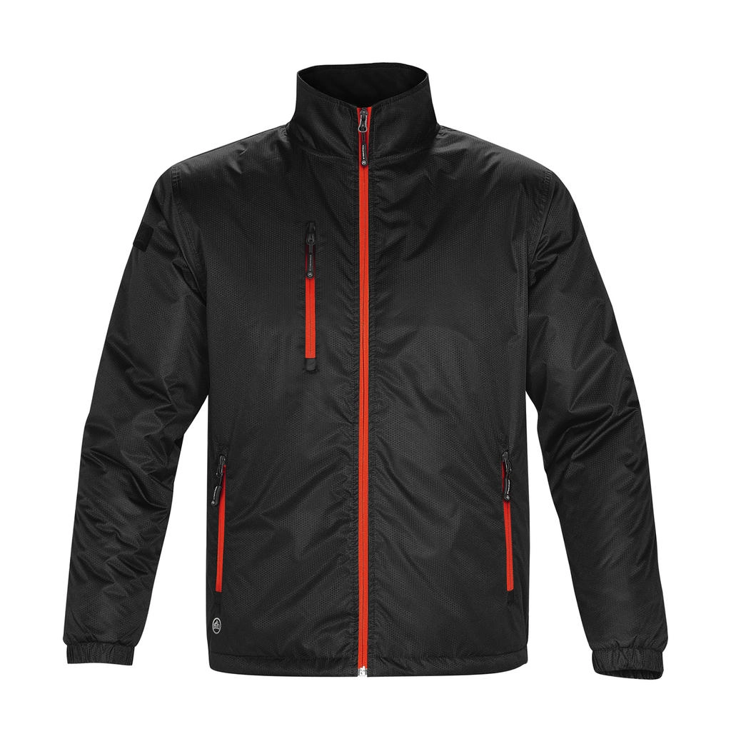 Axis Jacket zum Besticken und Bedrucken in der Farbe Black/Orange mit Ihren Logo, Schriftzug oder Motiv.