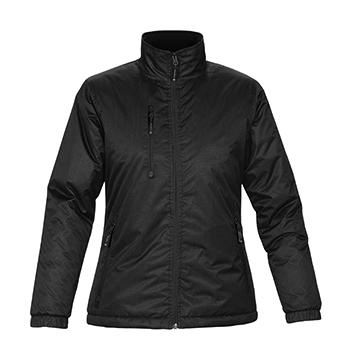 Ladies` Axis Jacket zum Besticken und Bedrucken in der Farbe Black/Black mit Ihren Logo, Schriftzug oder Motiv.