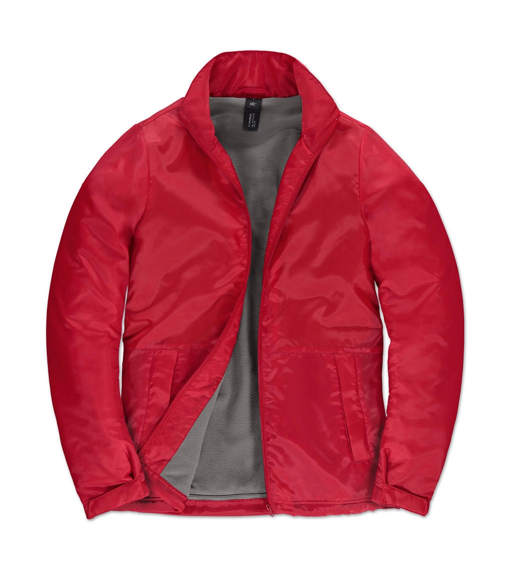 Multi-Active/women Jacket zum Besticken und Bedrucken in der Farbe Red/Warm Grey mit Ihren Logo, Schriftzug oder Motiv.