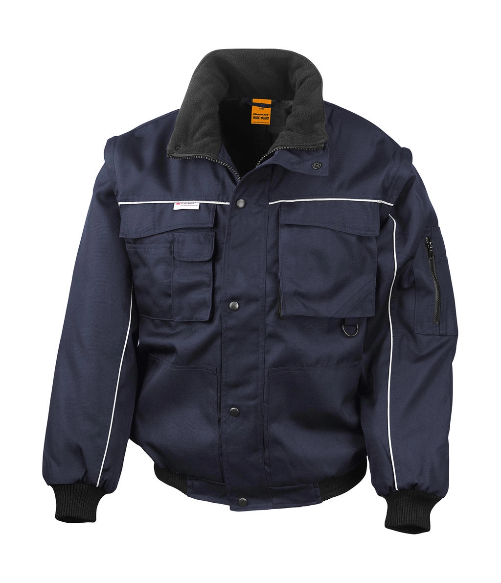 Heavy Duty Jacket zum Besticken und Bedrucken in der Farbe Navy mit Ihren Logo, Schriftzug oder Motiv.